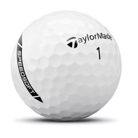 Three NEW TaylorMade Speed Soft White Rubber Core Inomer Shell Golf Balls - 36 B - Picture 2 of 12